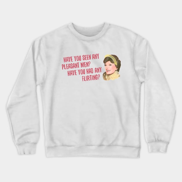 GOLDEN GIRLS x JANE AUSTEN Series — Blanche Deveraux as Lydia Bennet Crewneck Sweatshirt by Xanaduriffic